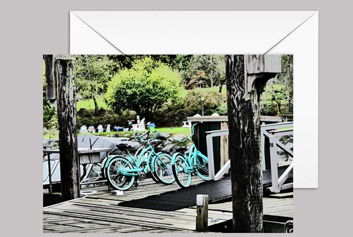 Blue Bikes: Union Steamship Company Marina, Gibson, BC - Image 2